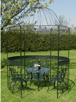 Round gazebo bronze
